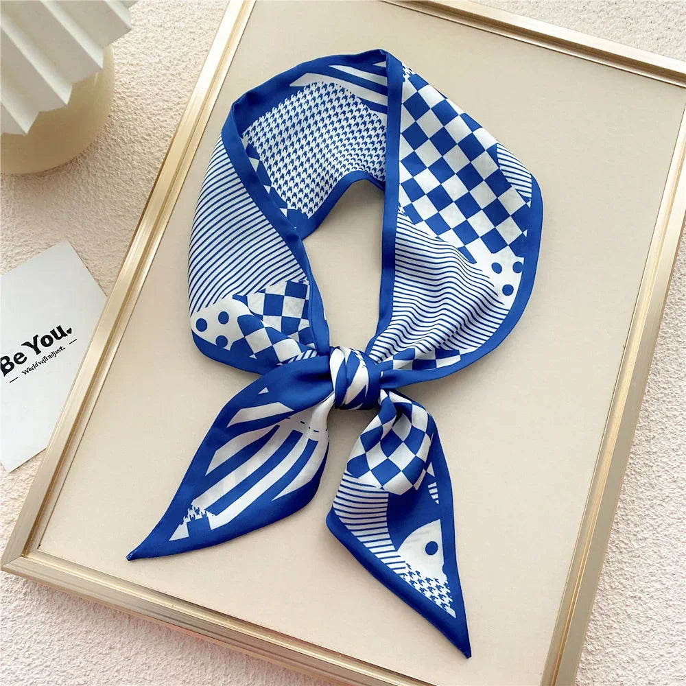 Fashion Print Hair Ribbon Scarf