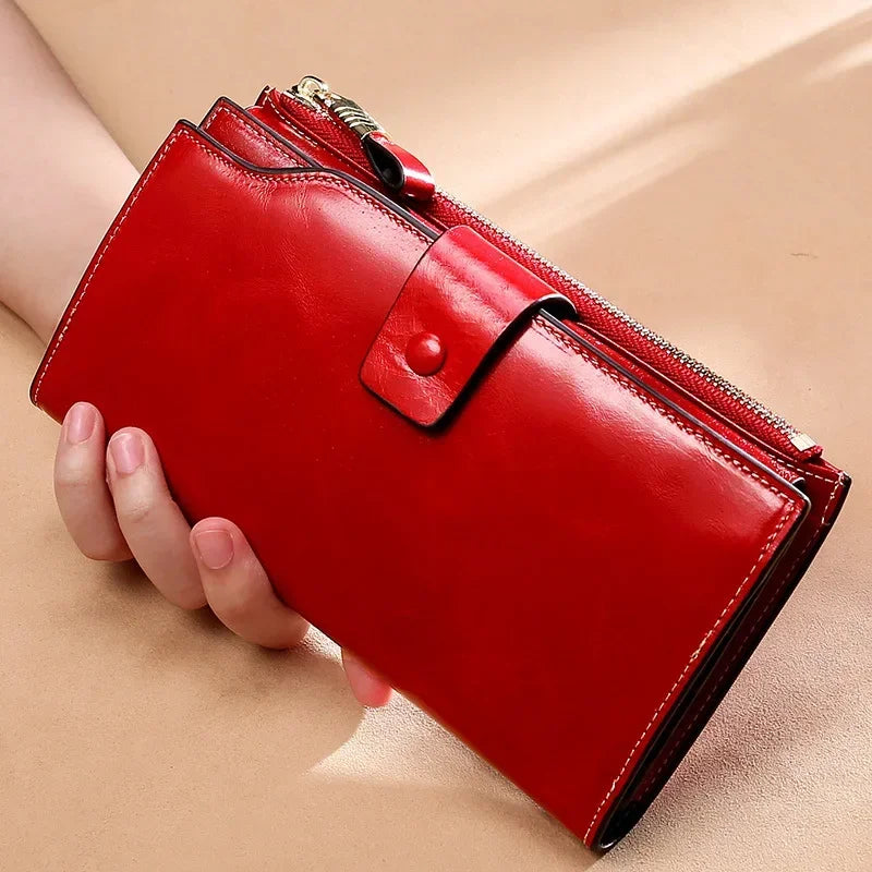 Long Wallet for women Genuine leather