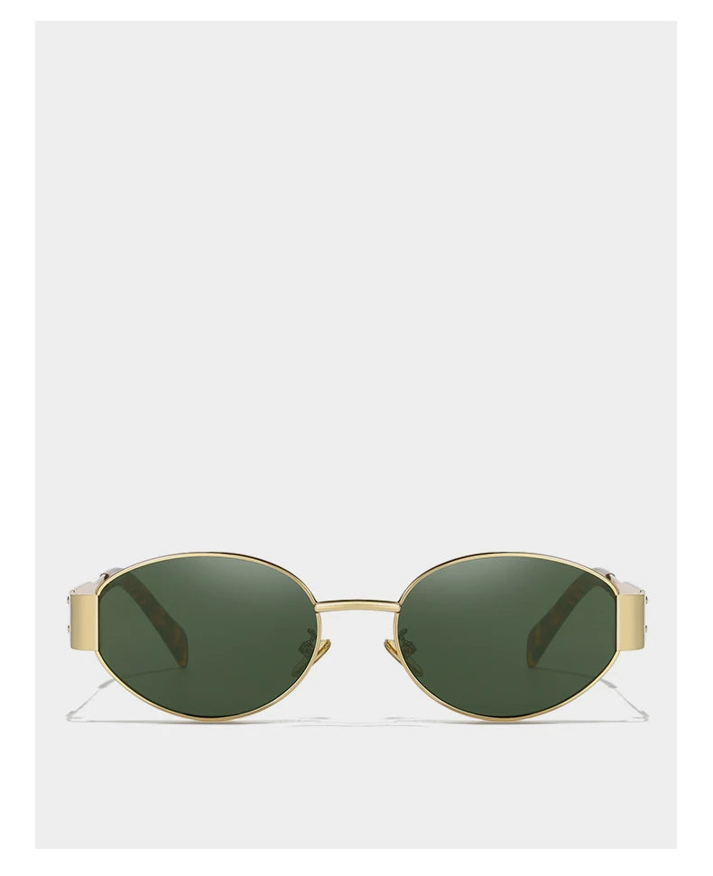 UV400 Sun Glasses Alloy Oval Eyewear