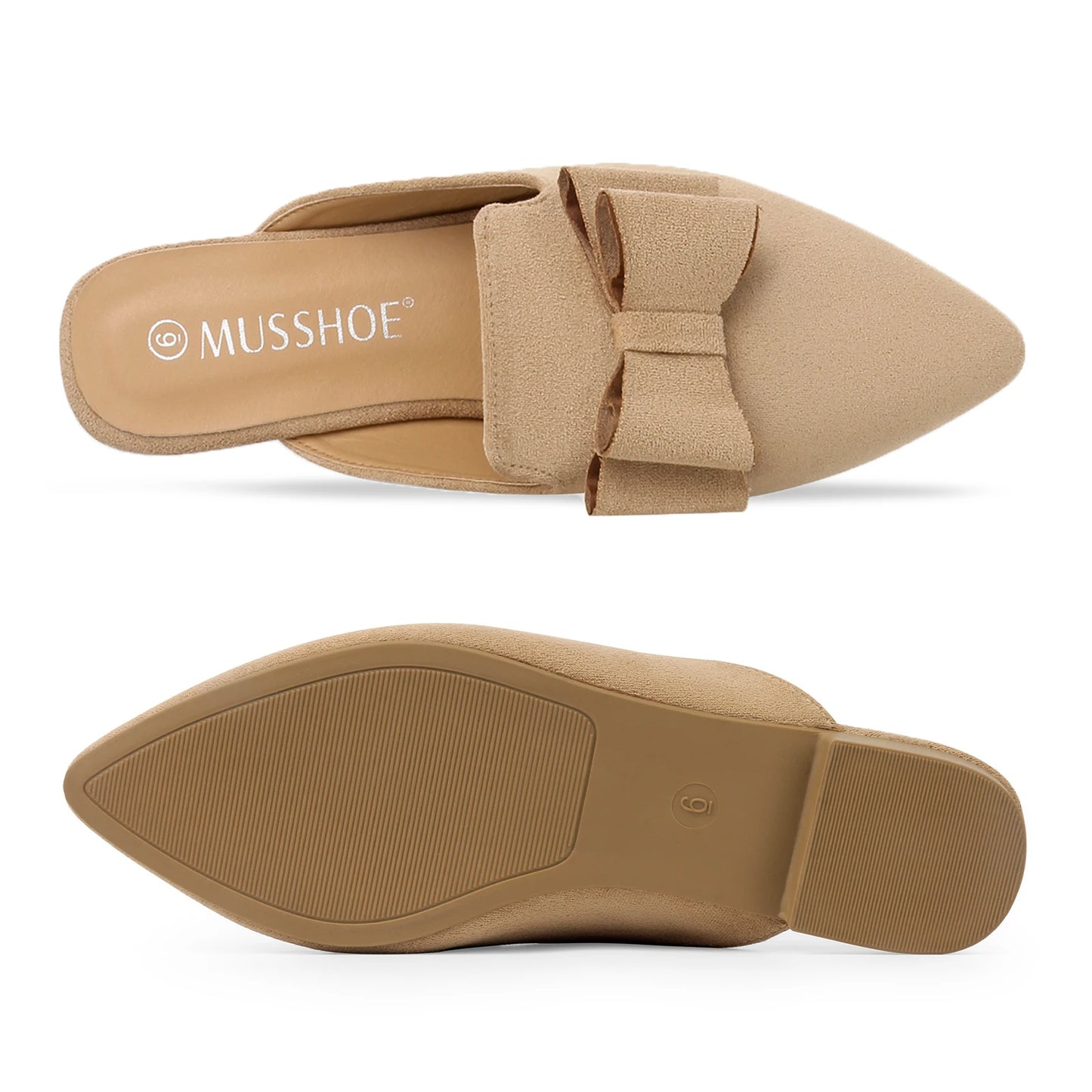 Suede Leather Slip-On Mules shoes