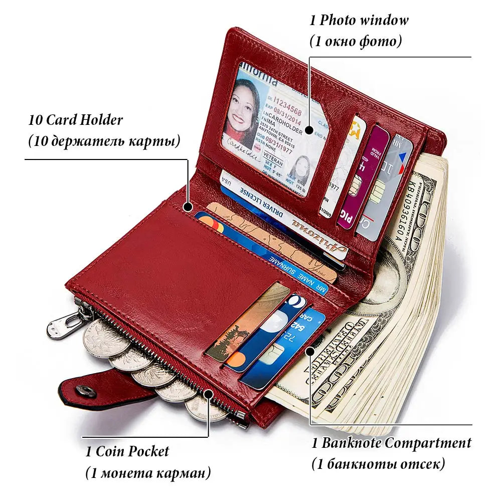 Genuine Leather Wallet for Women