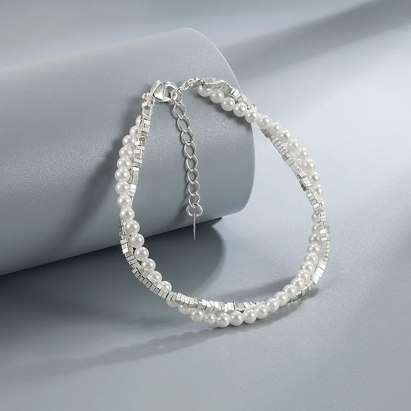 Luxury 925 Sterling Silver Star Beaded Bracelets
