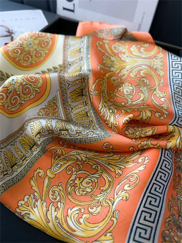 70X70cmPrinted Women's Scarf Pashmina Silk Scarf