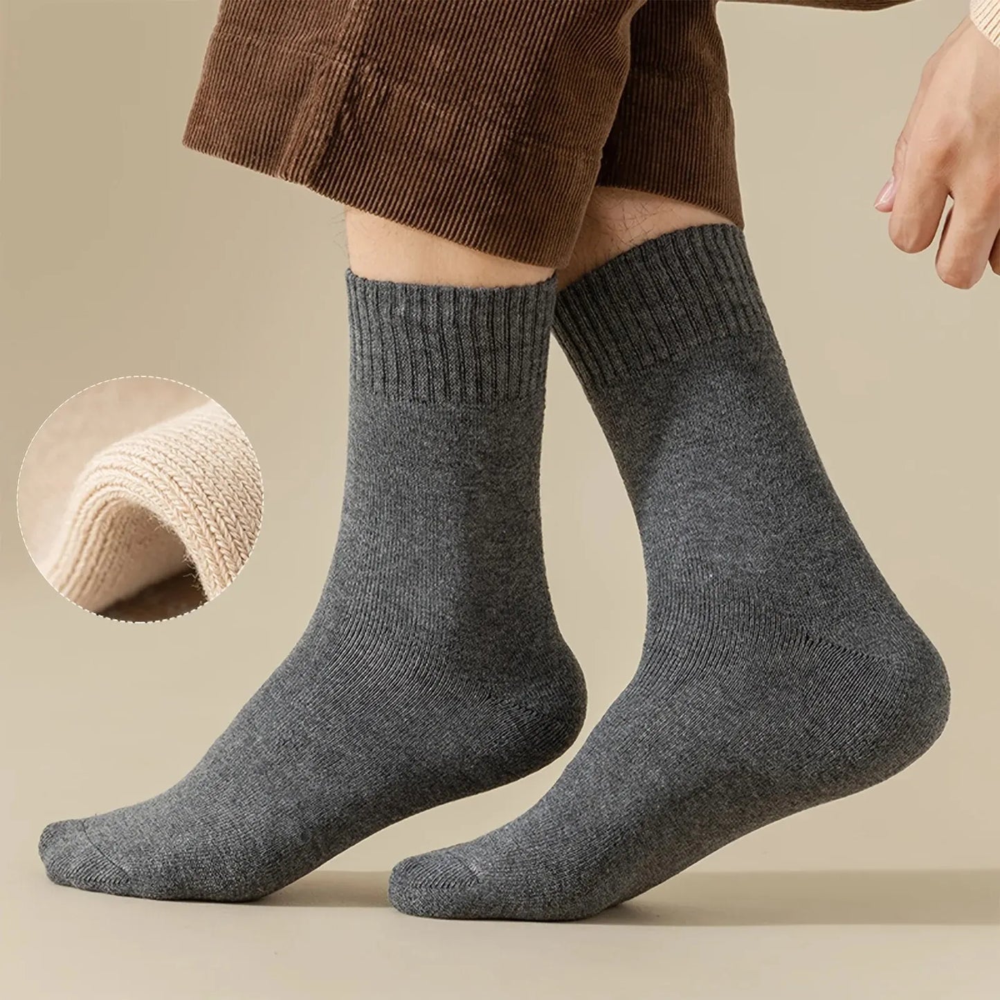 Thick Thermal Terry Socks