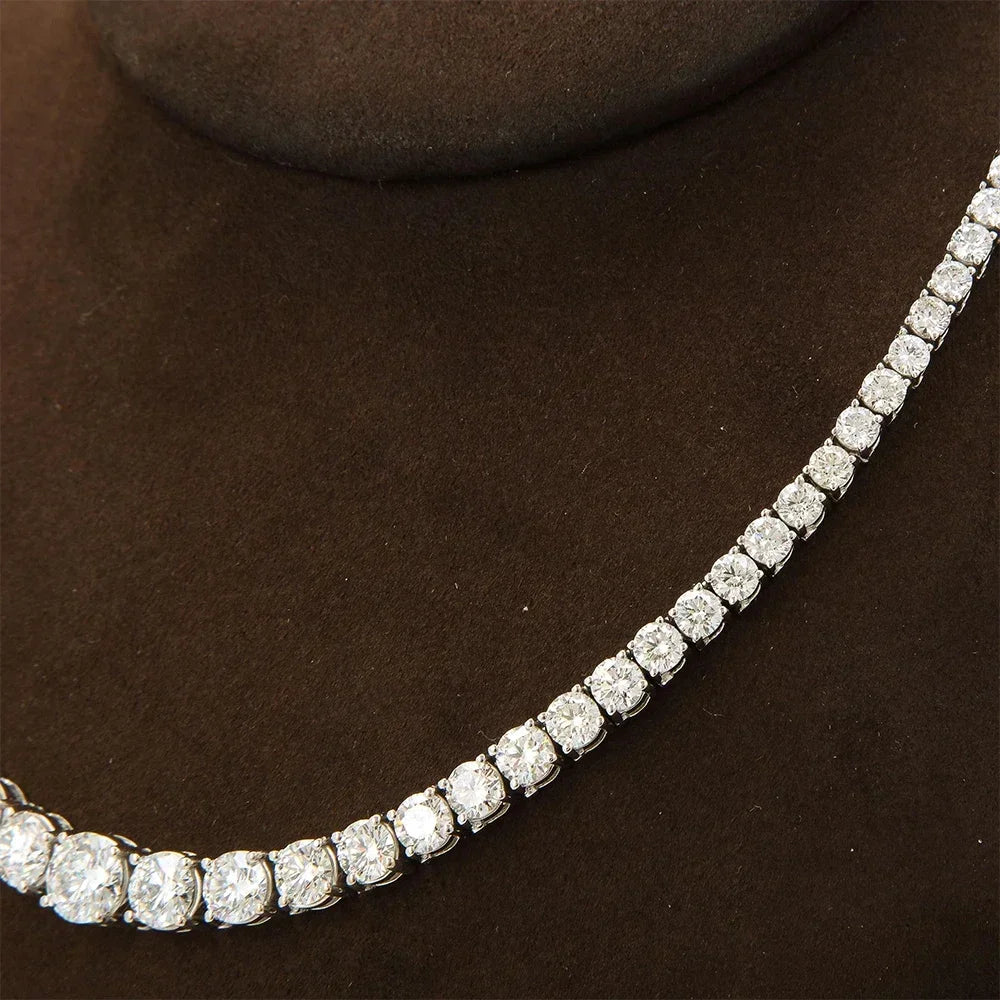 Full Moissanite Tennis Necklace