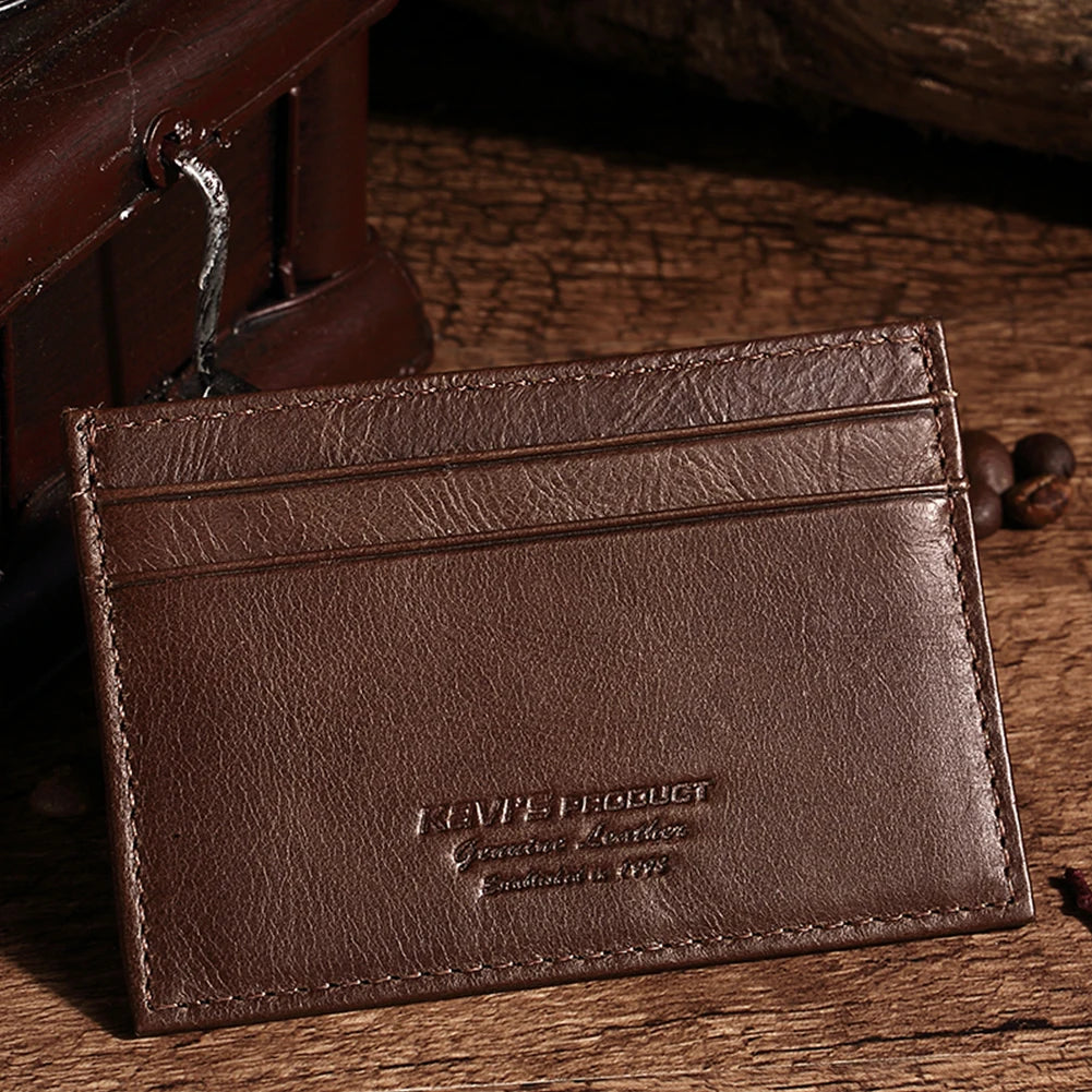 100% Genuine Leather Minimalist Card Holder