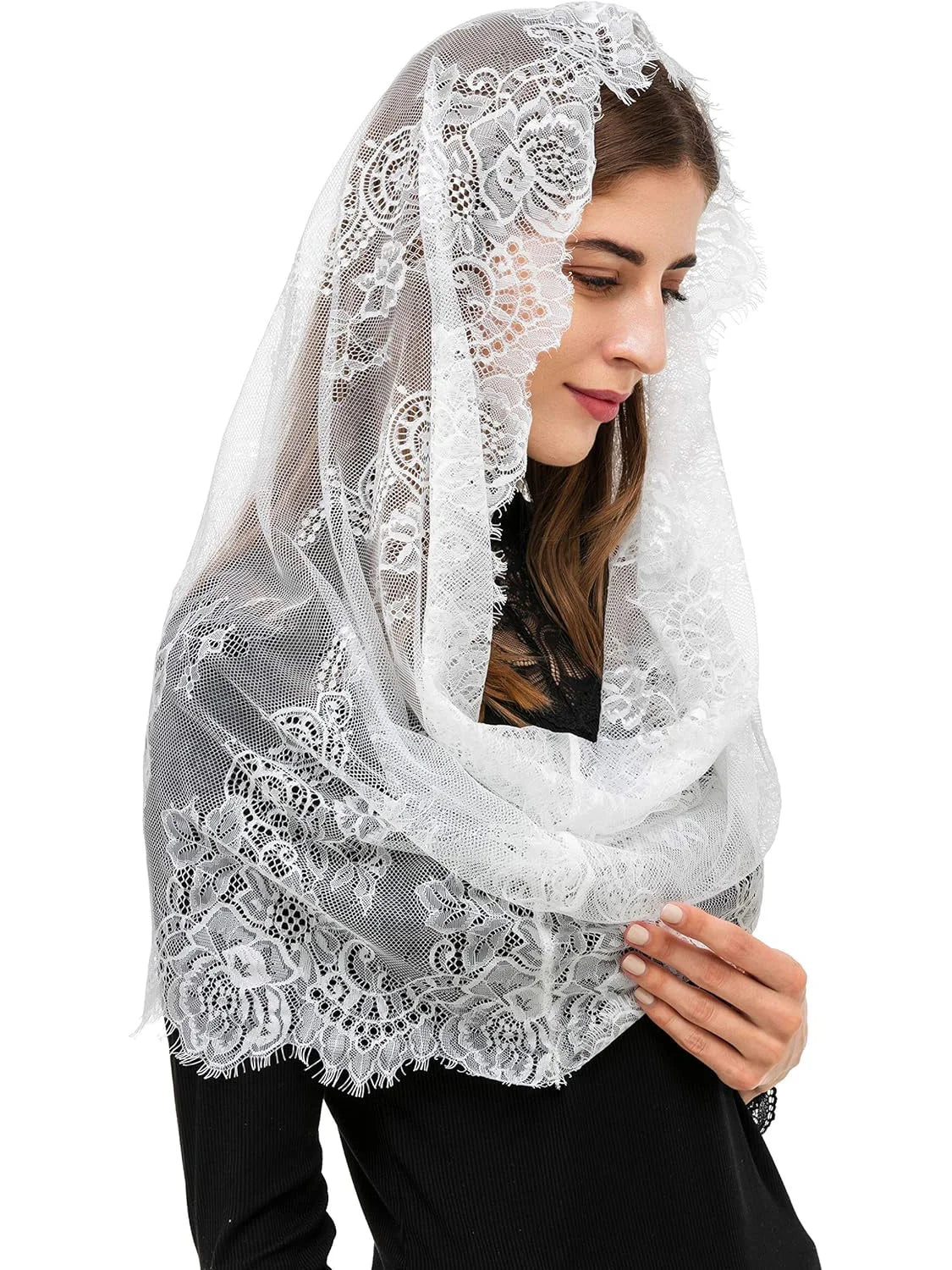 Black Lace Veil Spanish Style