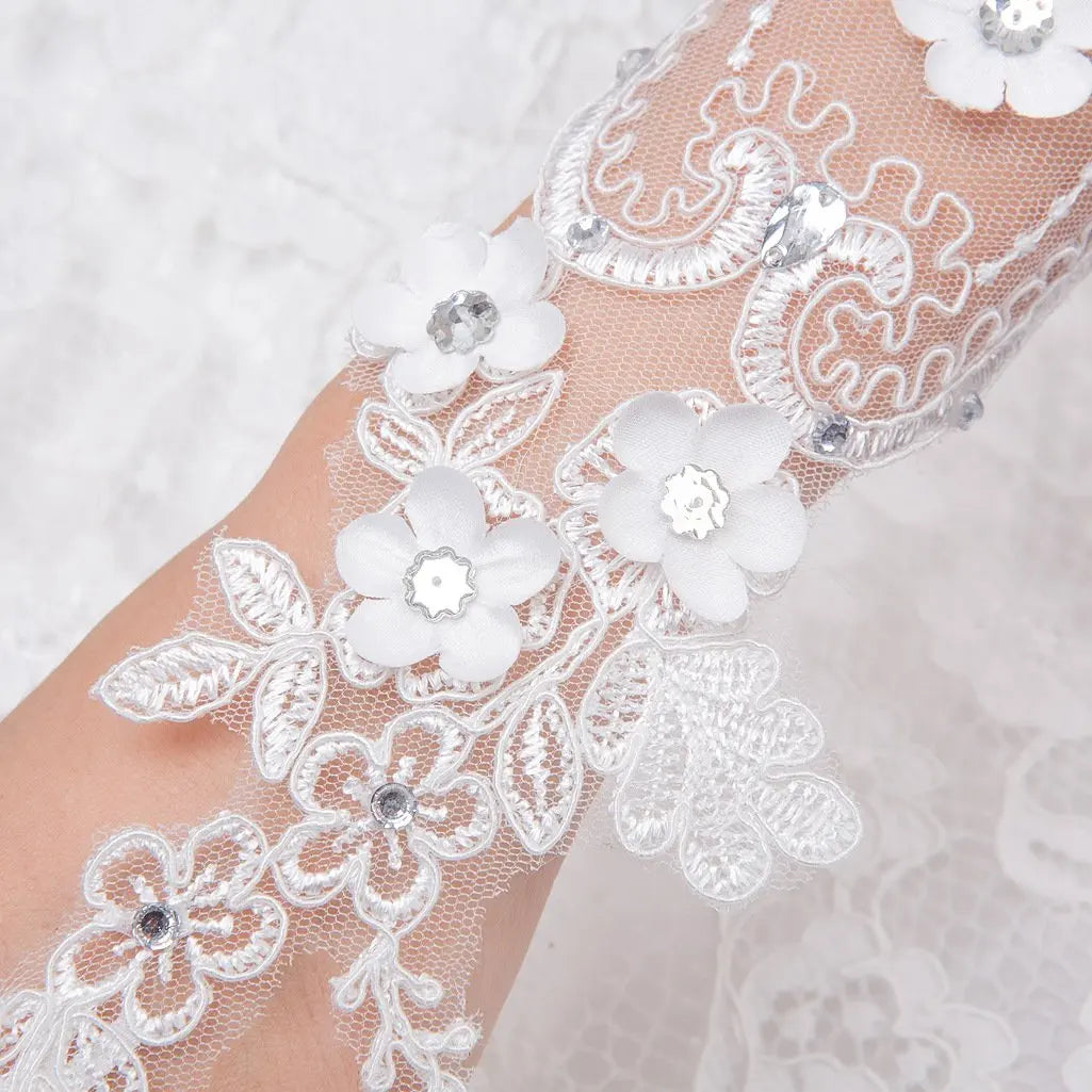 Bridal Gloves Fingerless for Wedding