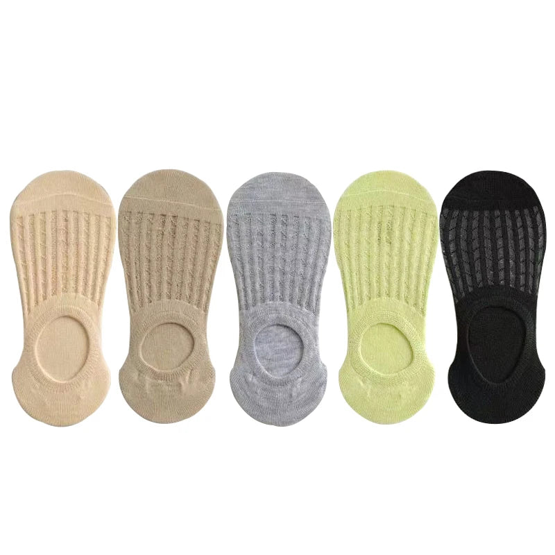 Lace Breathable Silicone Non-slip Cotton Boat Socks