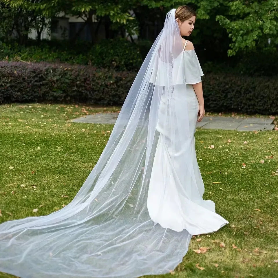 2/3/5 M White Ivory Wedding Veil Bride Accessories