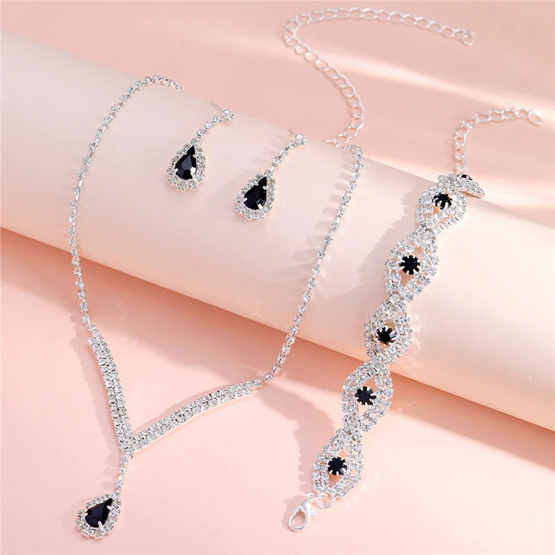 Rhinestone Bride Jewelry Set