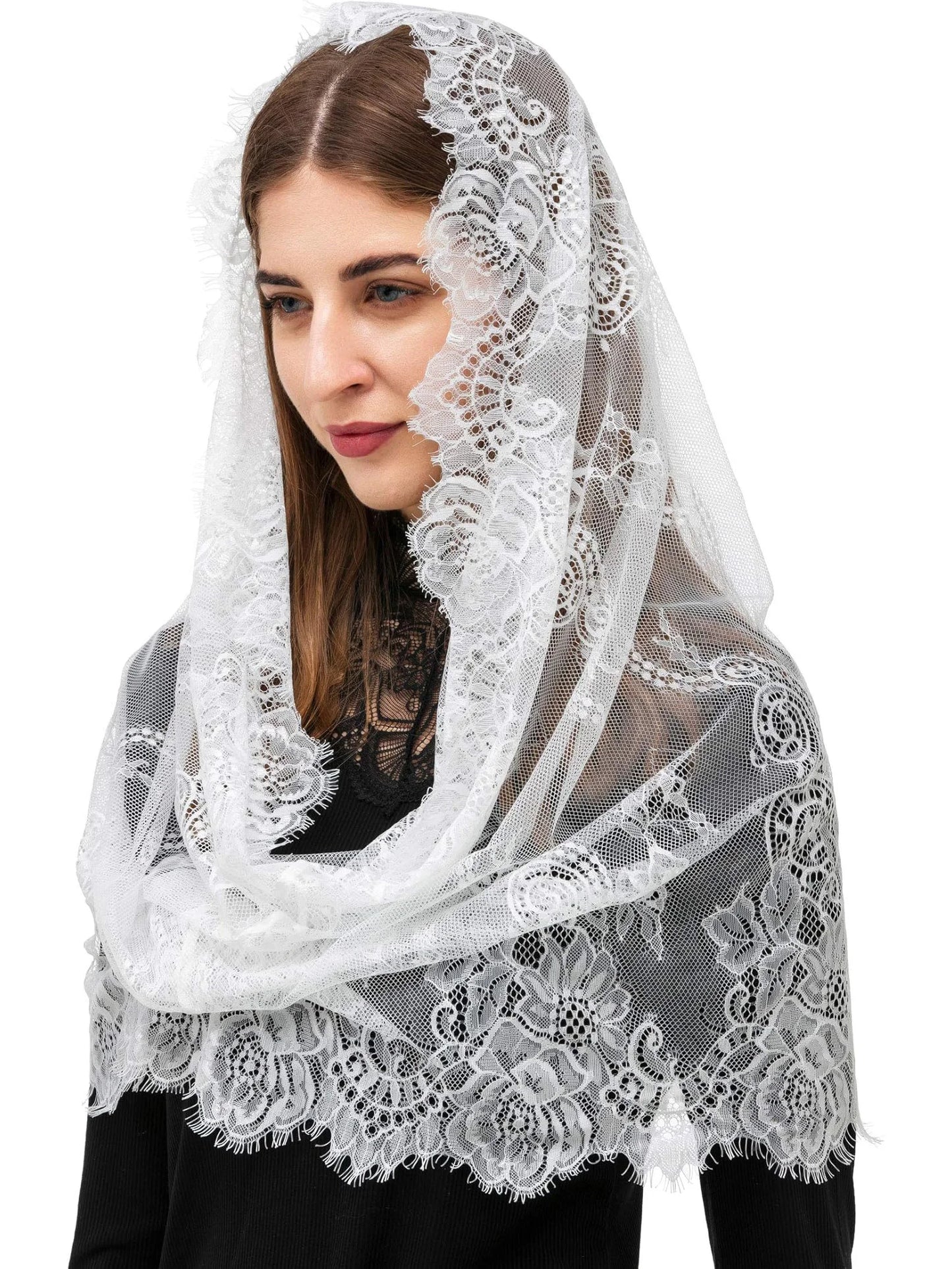 Black Lace Veil Spanish Style