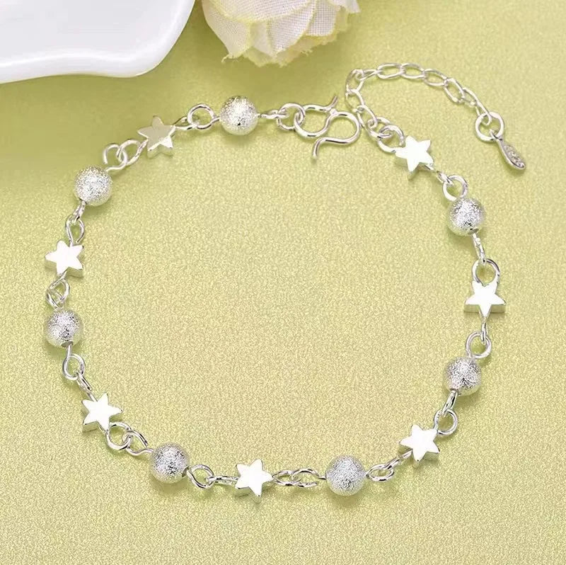 925 Sterling Silver Heart Shaped Bracelet