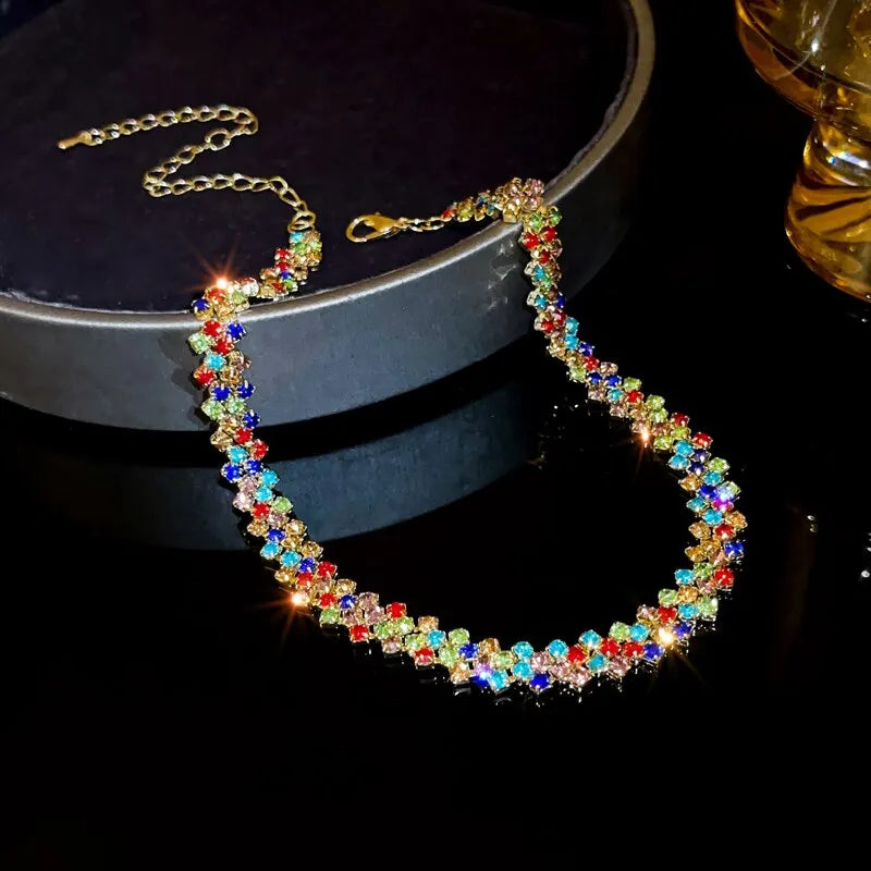 Full Rhinestone Choker Necklace