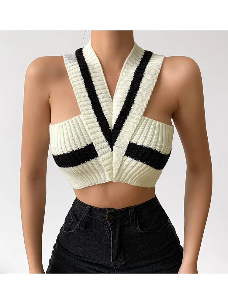 Helater Tank Tops Off Shoulder V-Neck