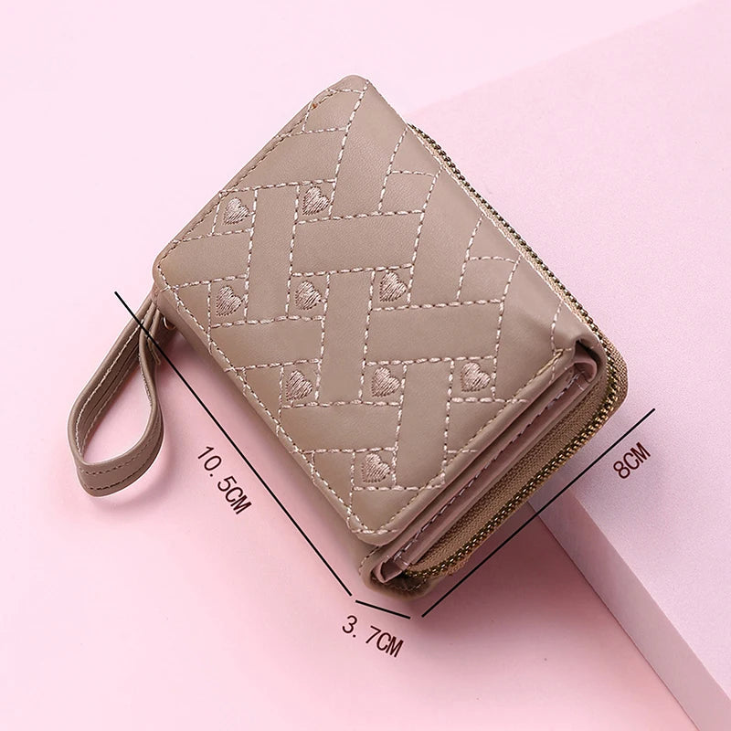 Women's Wallet Tri Fold Card Bag