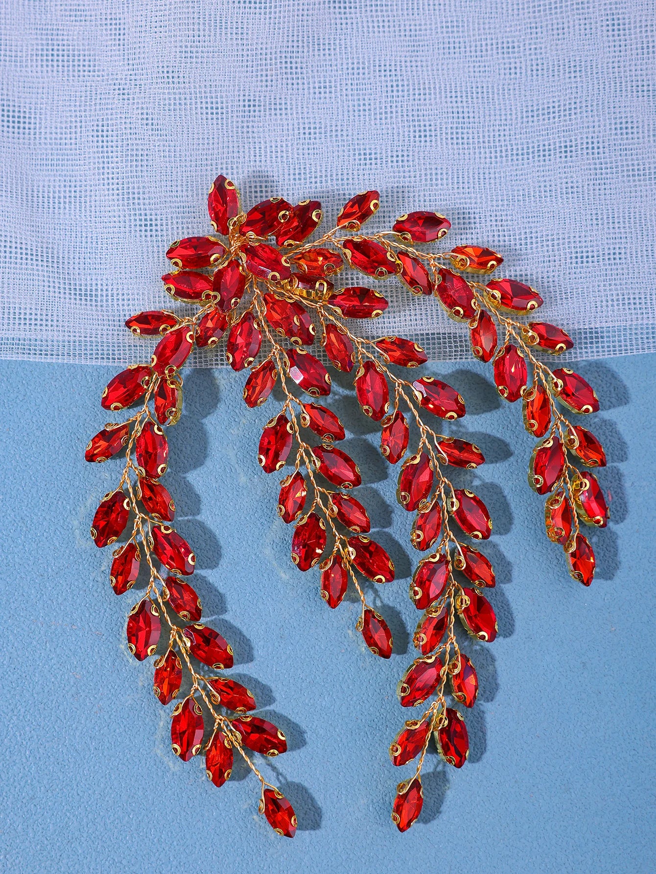 Fashion Leaf Zircon Bridal Headpiece Tiara Accessories