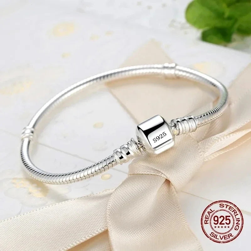 Original Fine Jewelry 925 Sterling Silver Charm Bracelet