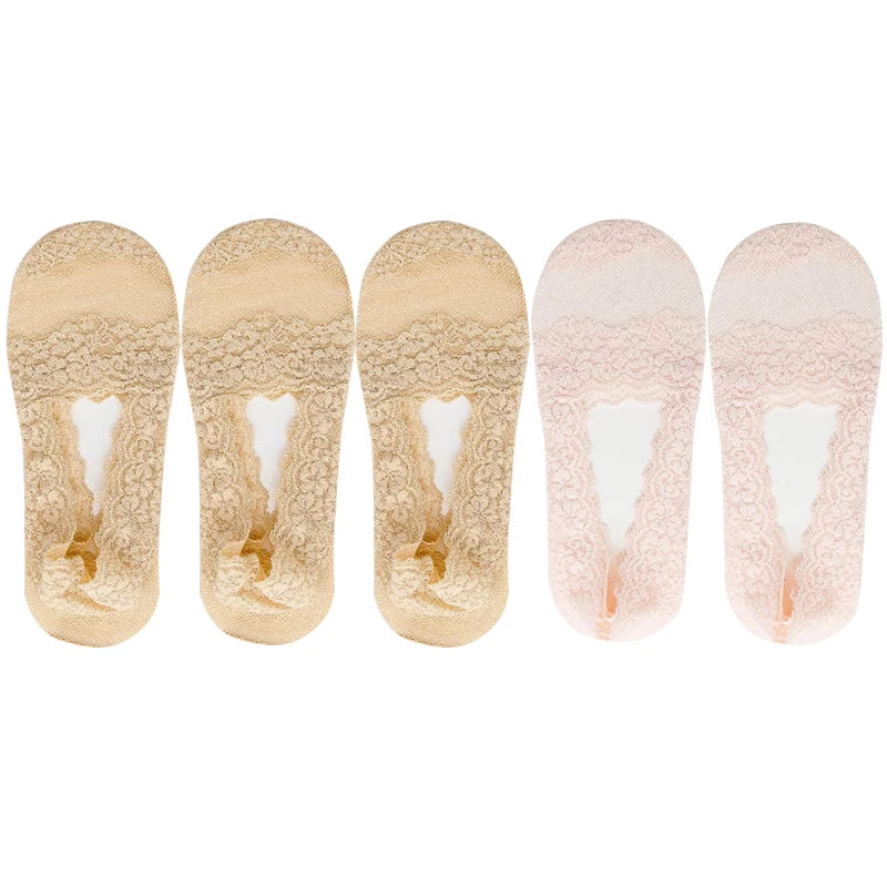Cotton Transparent White Low Cut Boat Sock