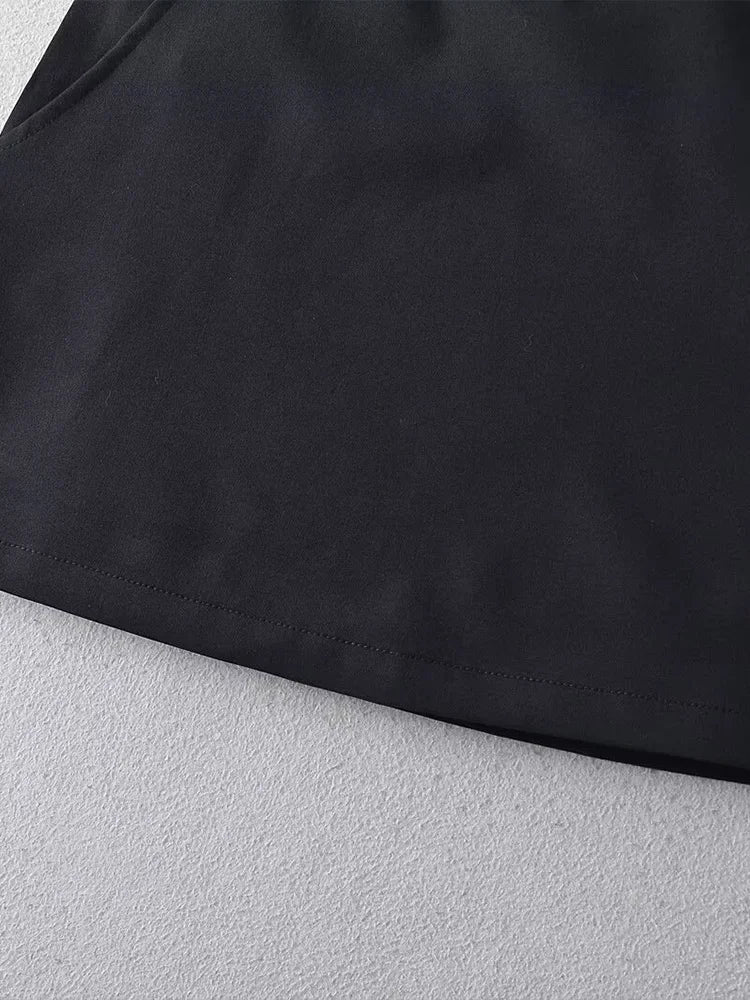 Mini Skirt Vintage High Waist