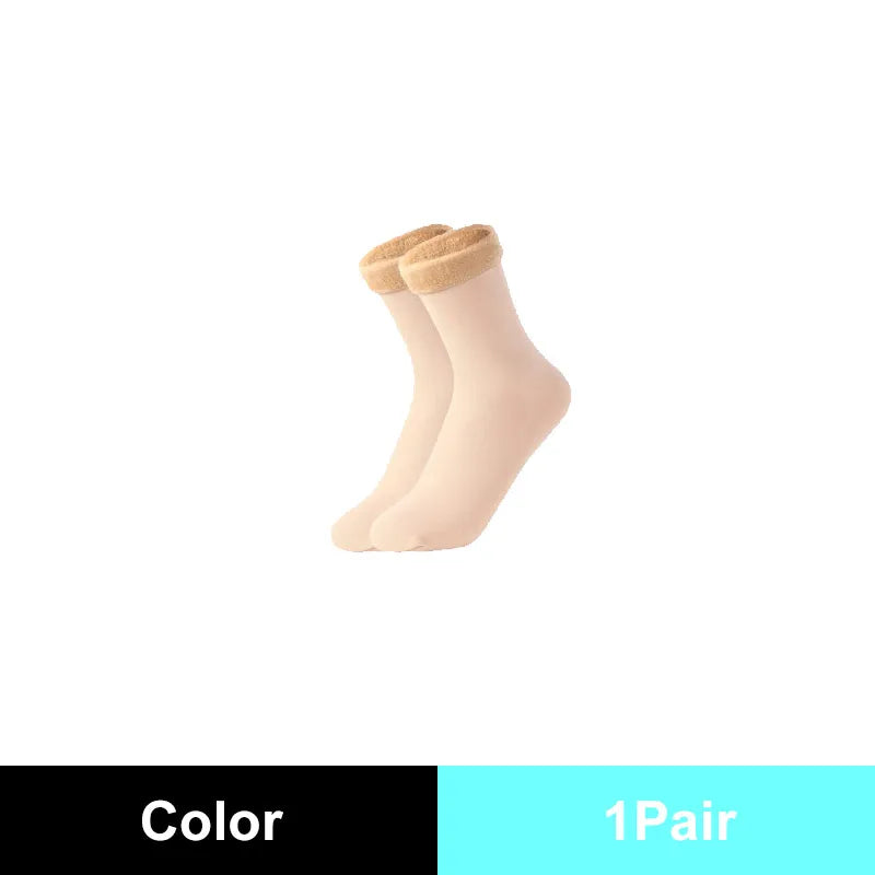 Warm Solid Women Socks