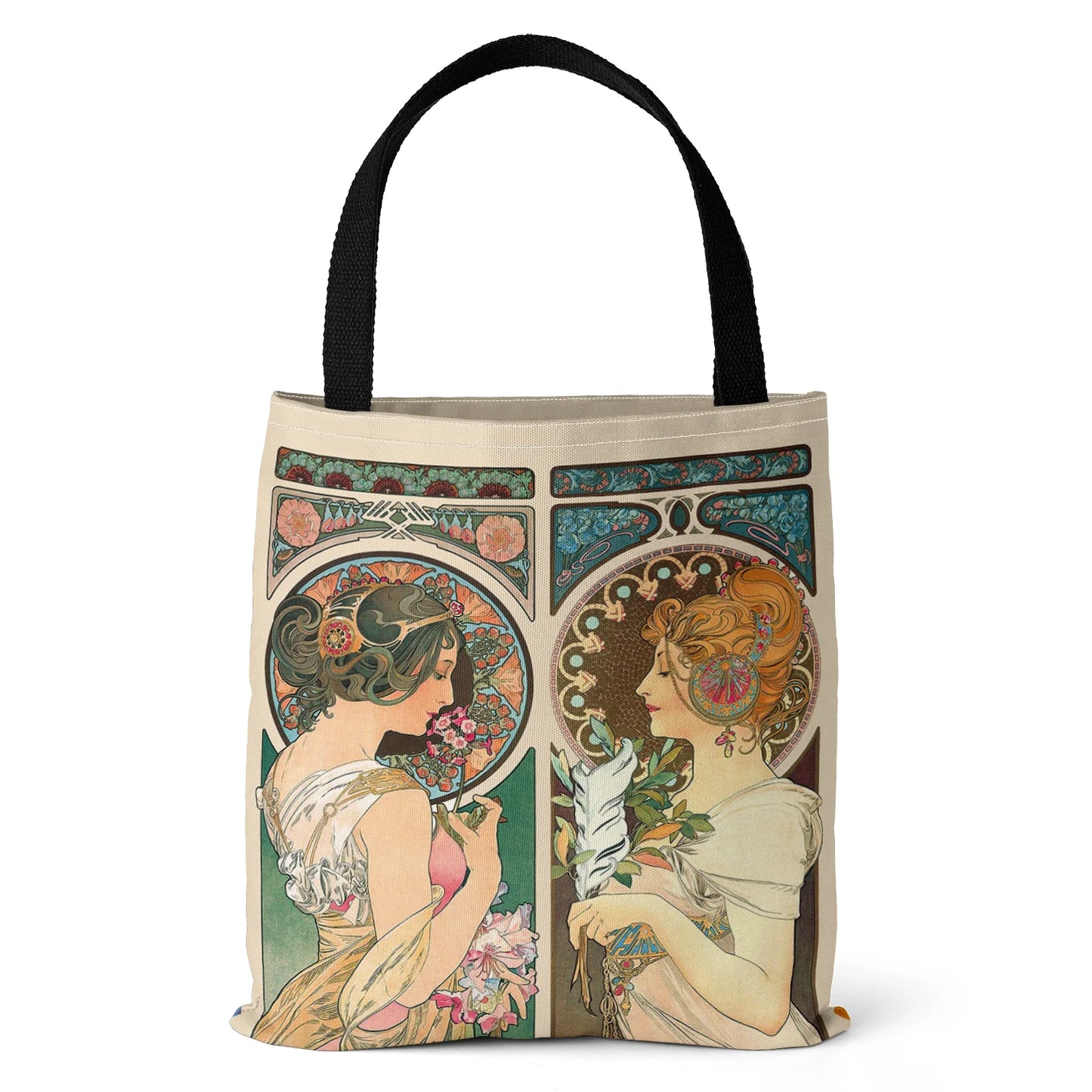 Mucha Series Digital Printed Canvas Bag