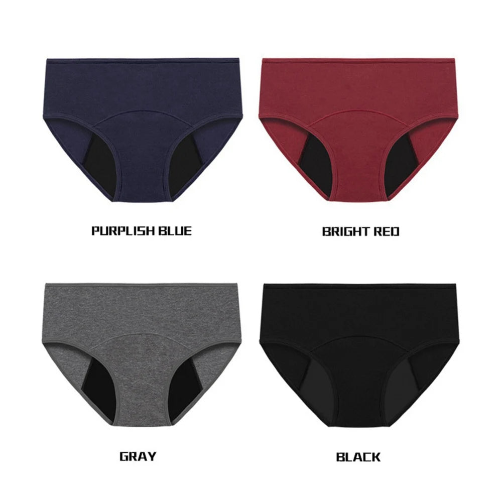Women's cotton briefs Low Waist Physiological Period Underwear