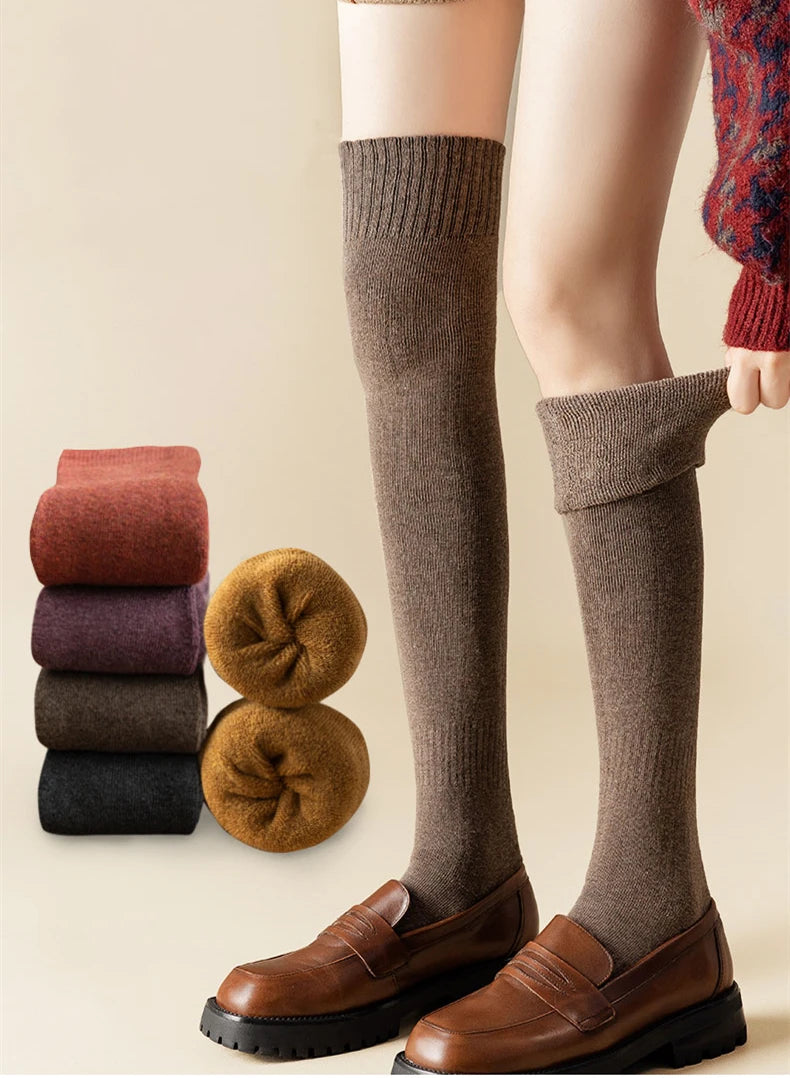 Women's Warm Solid Color Floor Socks