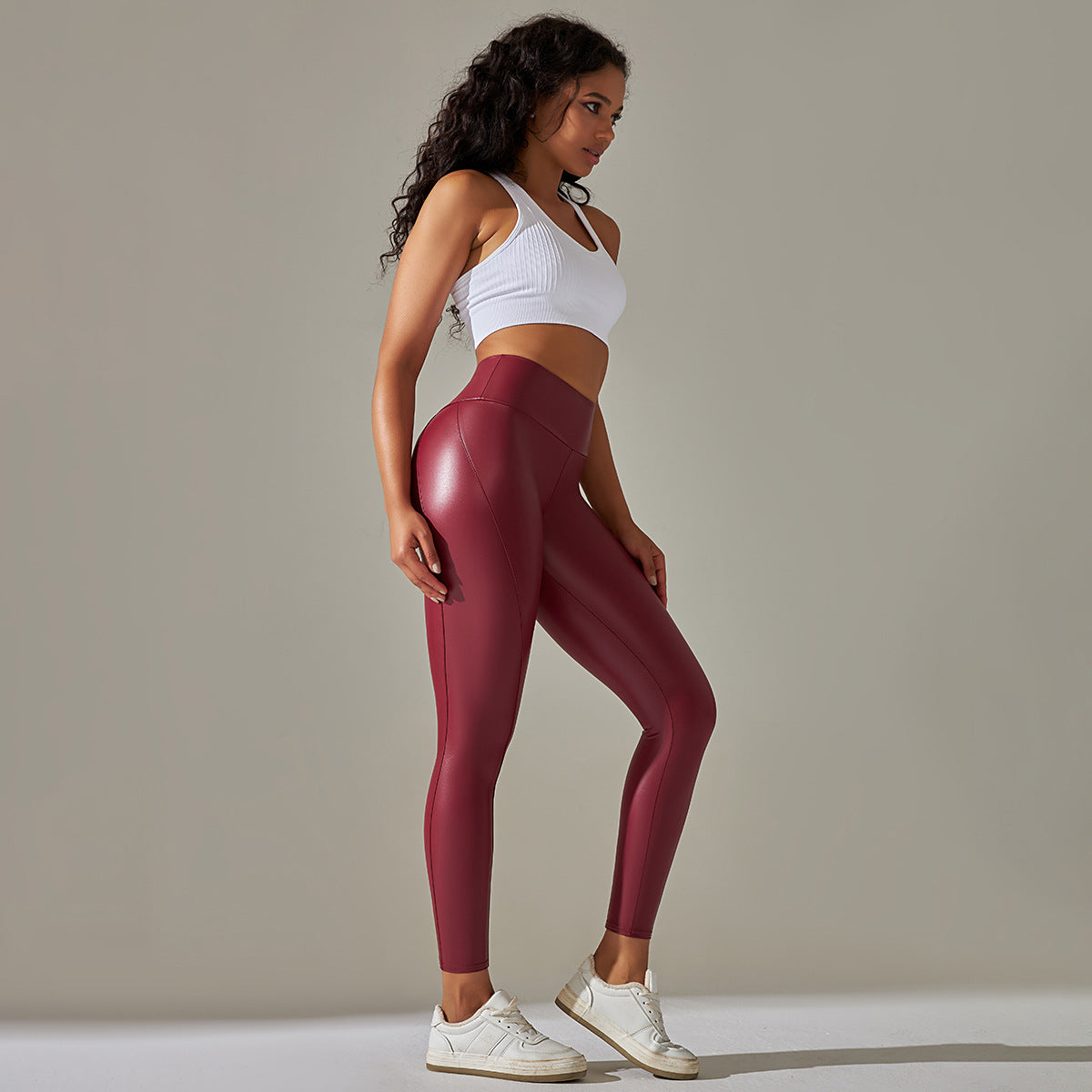 Women Sexy Skinny PU Leather Pants High Waist