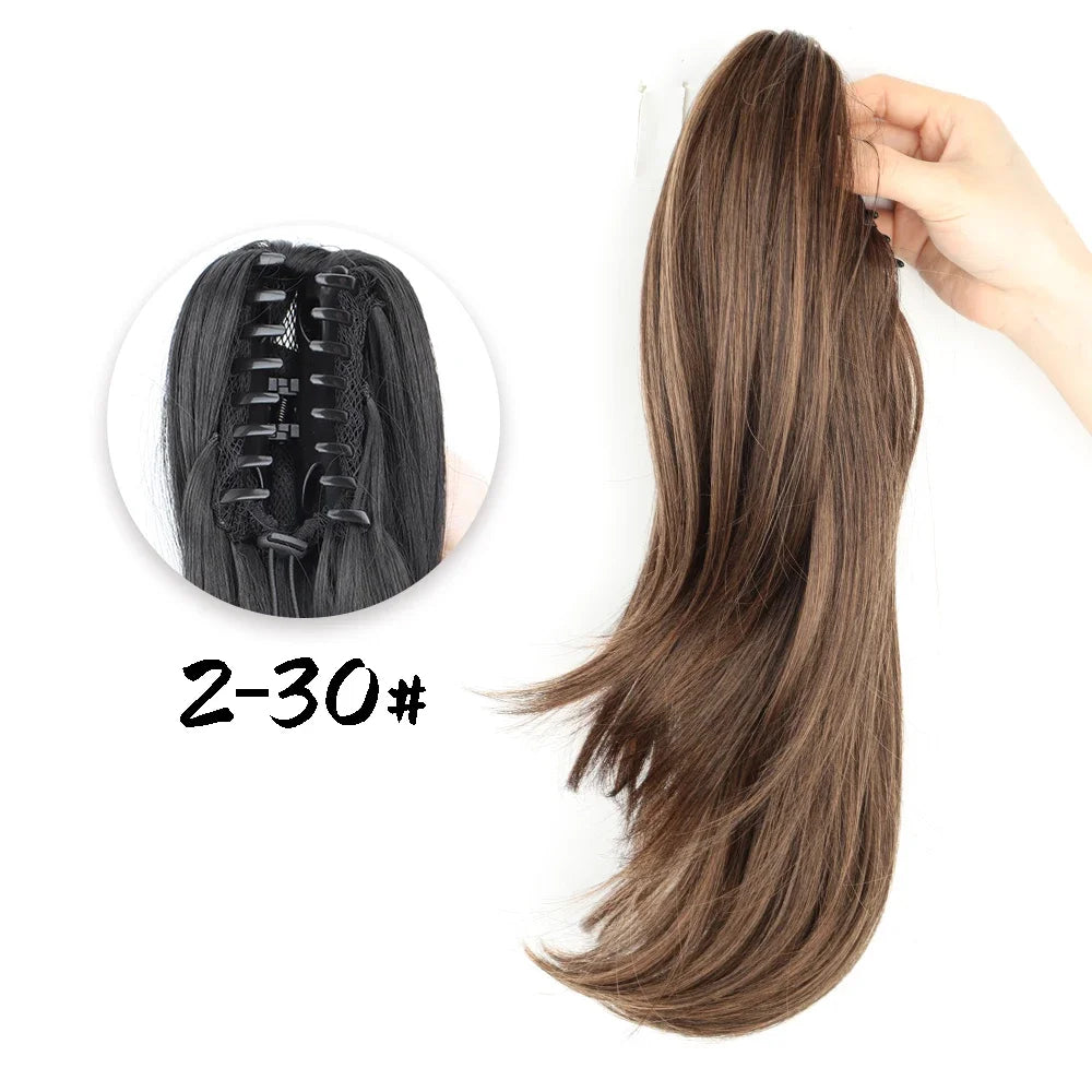 Synthetic Claw Clip Ponytail Hair Extension