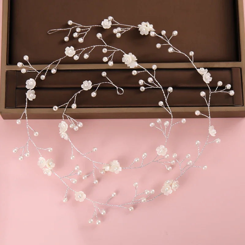 Bridal Pearl Headband Wedding Hair Accessories