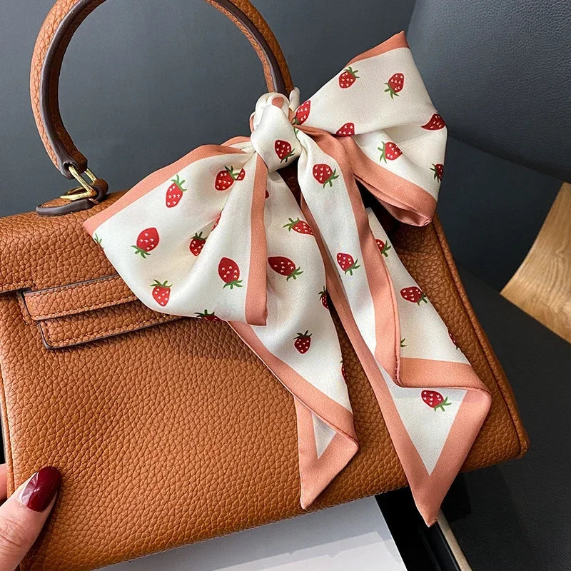 Fashion Print Hair Ribbon Scarf