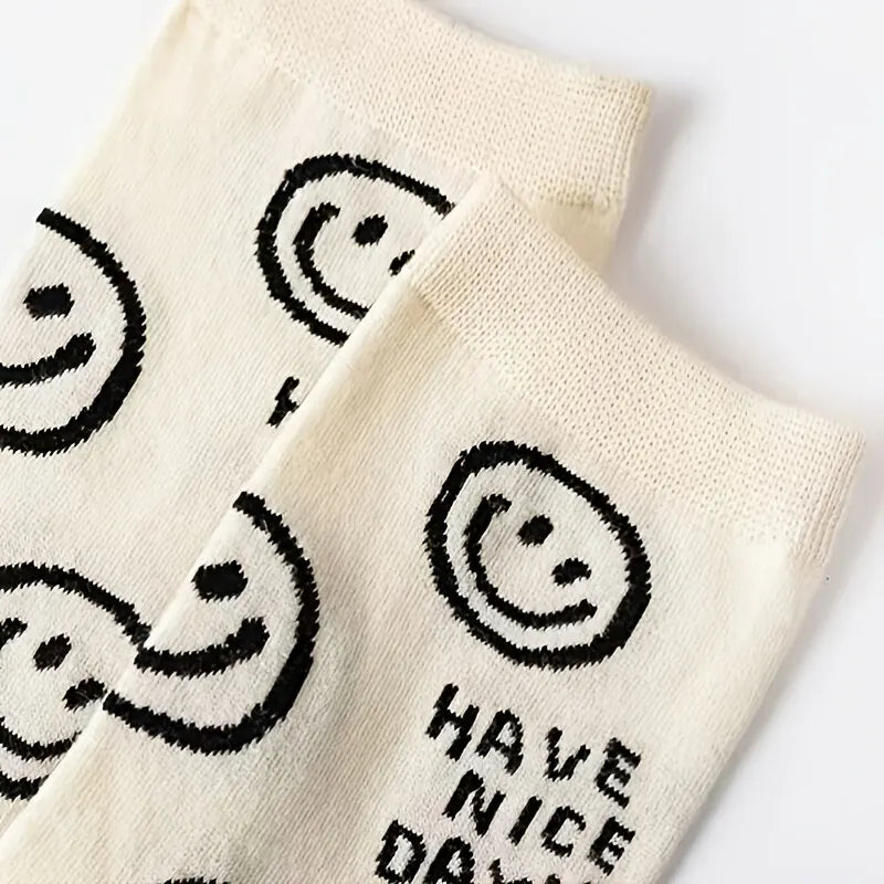 Happy Face Crew Socks