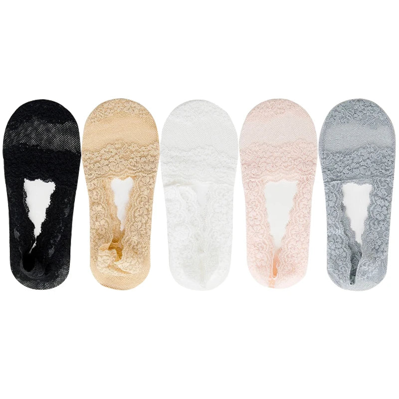 Cotton Transparent White Low Cut Boat Sock