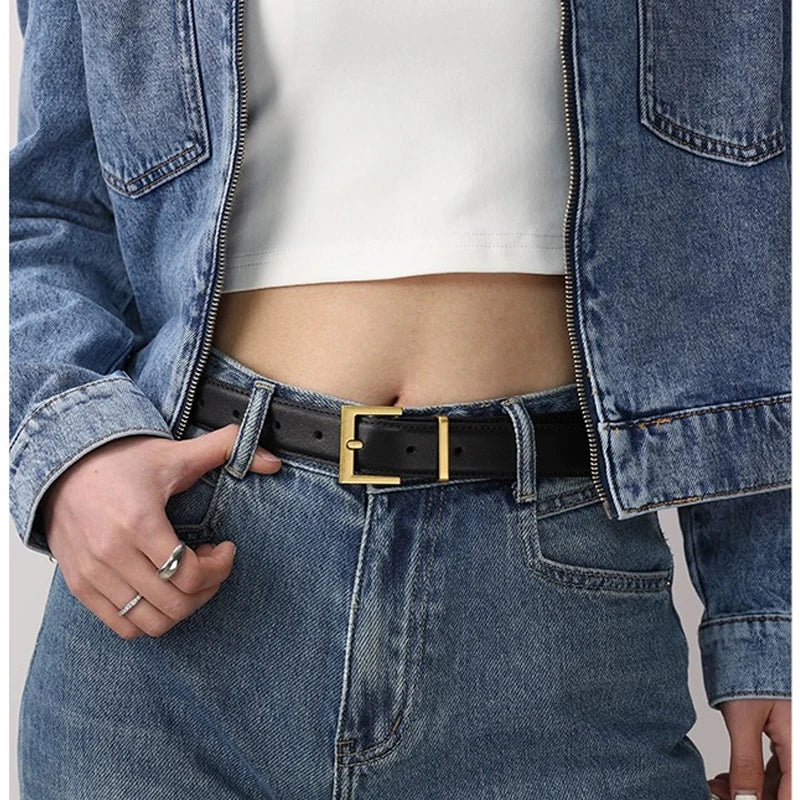 Double Genuine Leather Belt
