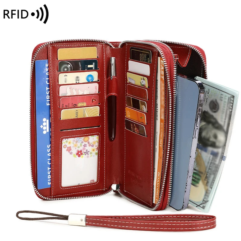 Block Resistant Multifunctional Women's Purse