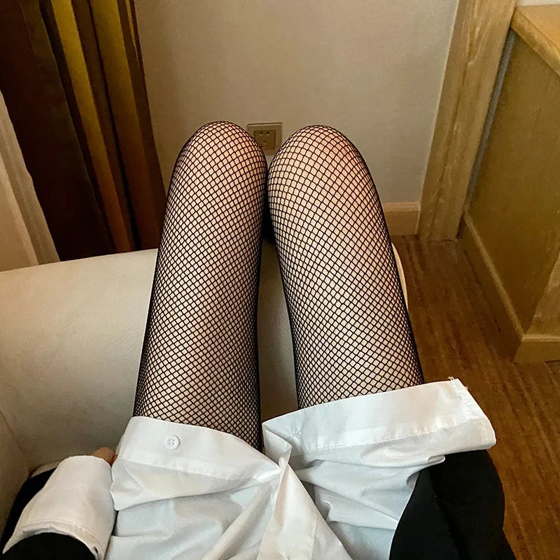 Classic Lolita Hollowed Out Lace Mesh Stockings