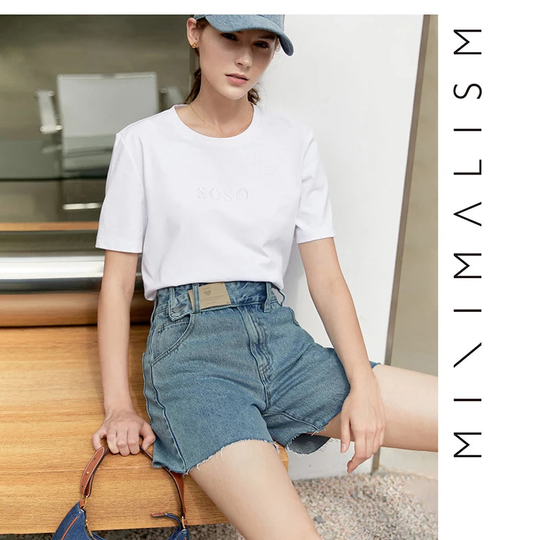 Minimalism Summer New Fashion Design Jeans for Women