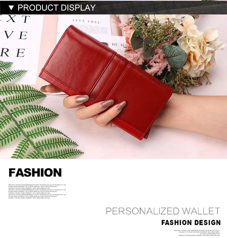 Women's Clutch Bag Genuine Leather Wallets