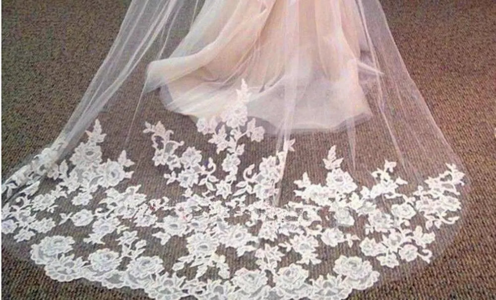 Women One-layer 3 Meters Wedding Veil