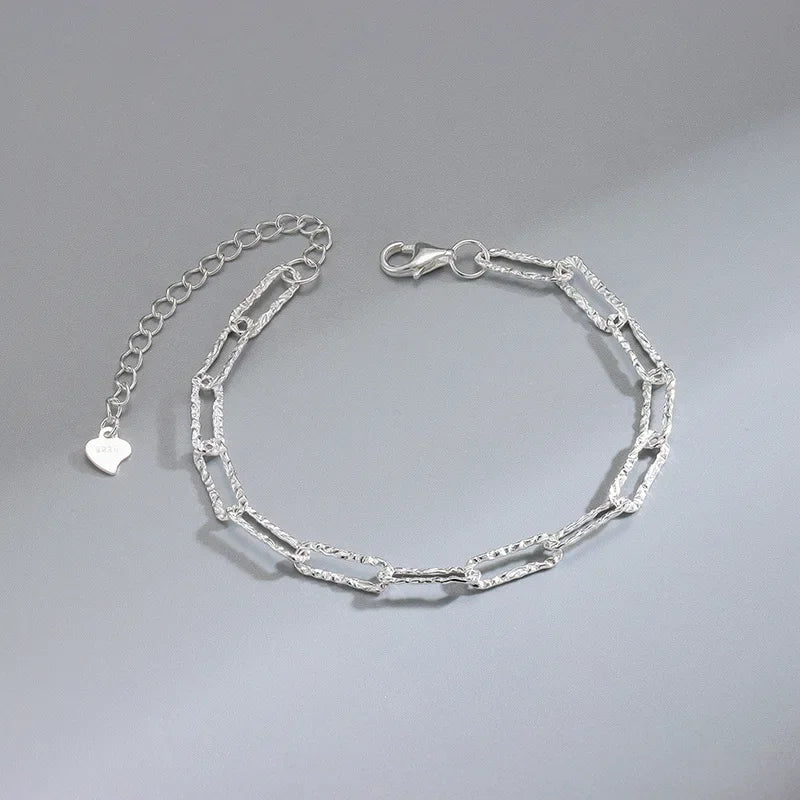 925 Sterling Silver Heart Shaped Bracelet