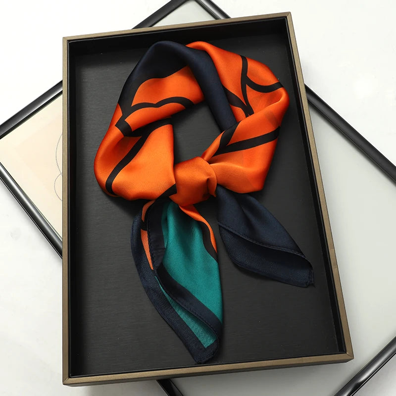 70X70cmPrinted Women's Scarf Pashmina Silk Scarf