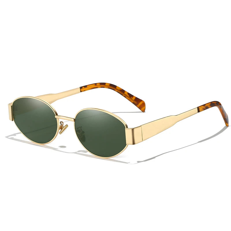UV400 Sun Glasses Alloy Oval Eyewear