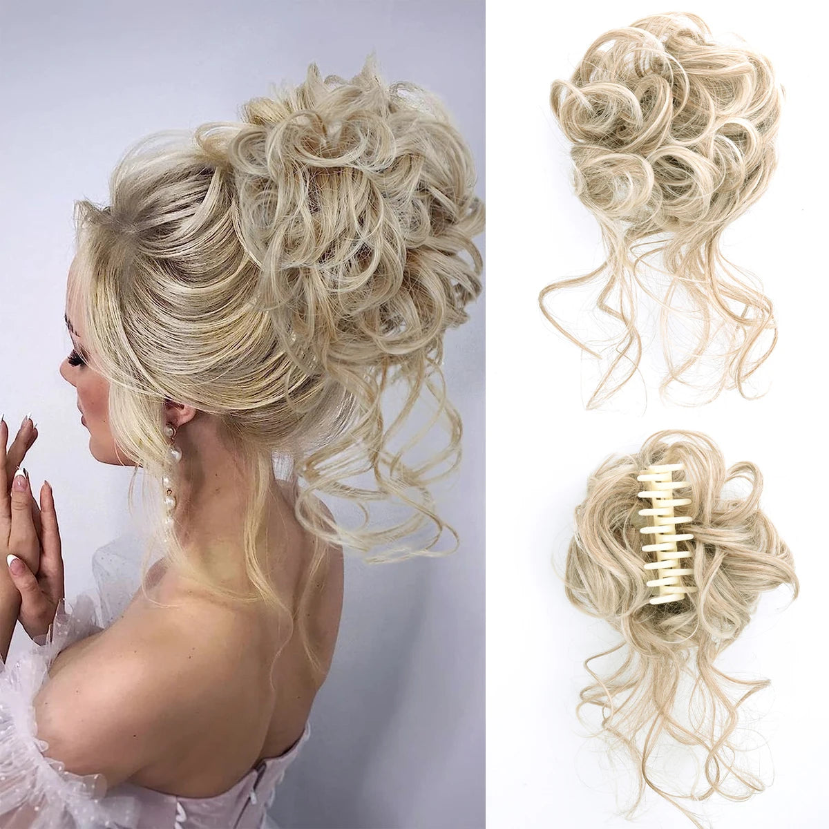 Hair Bun Clip In Ponytail Hair Extensions
