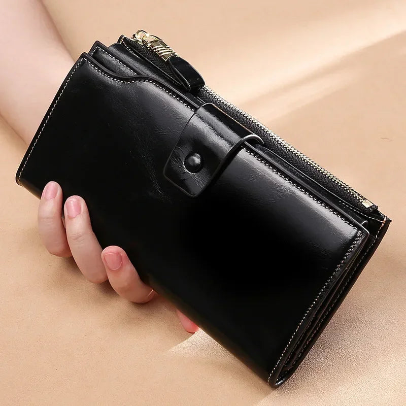 Long Wallet for women Genuine leather