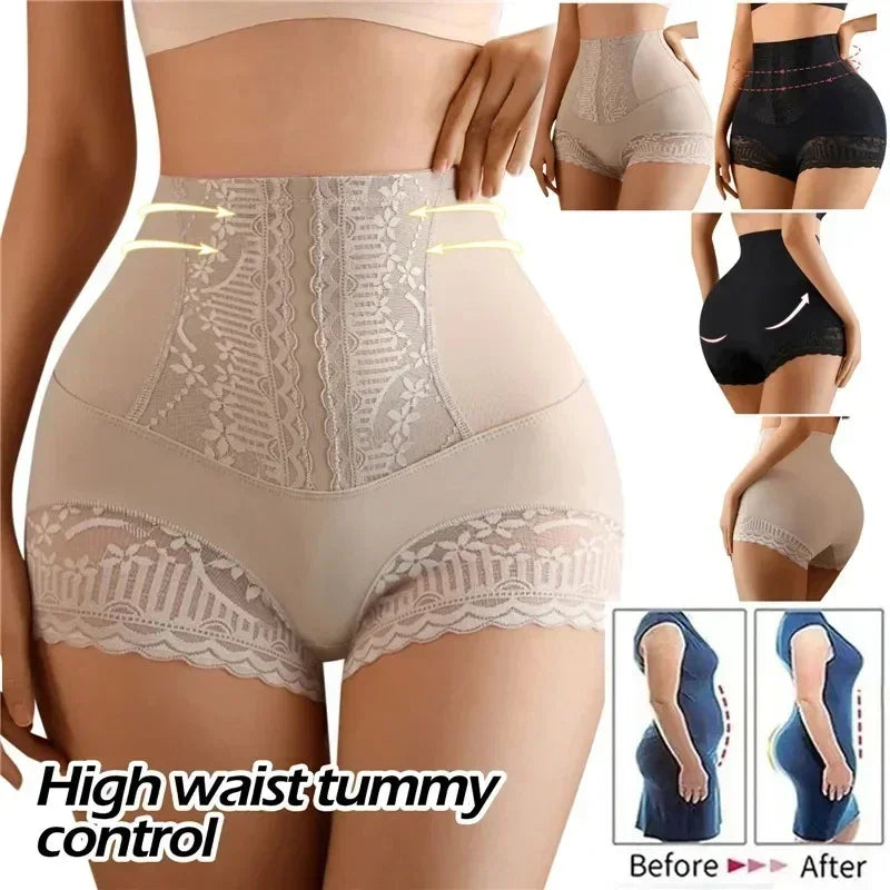 High Waist Flat Belly Shorts Butt Lifter