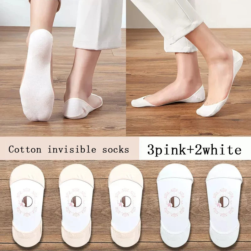 women's Super Invisible For High Heels Boat Socks