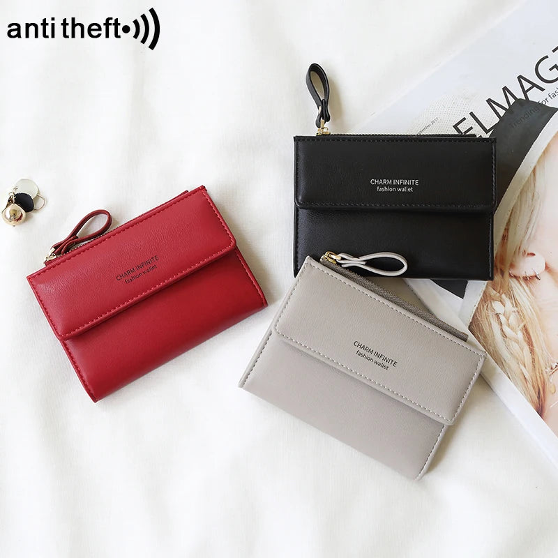 Anti-Theft Short Card Bag for Women