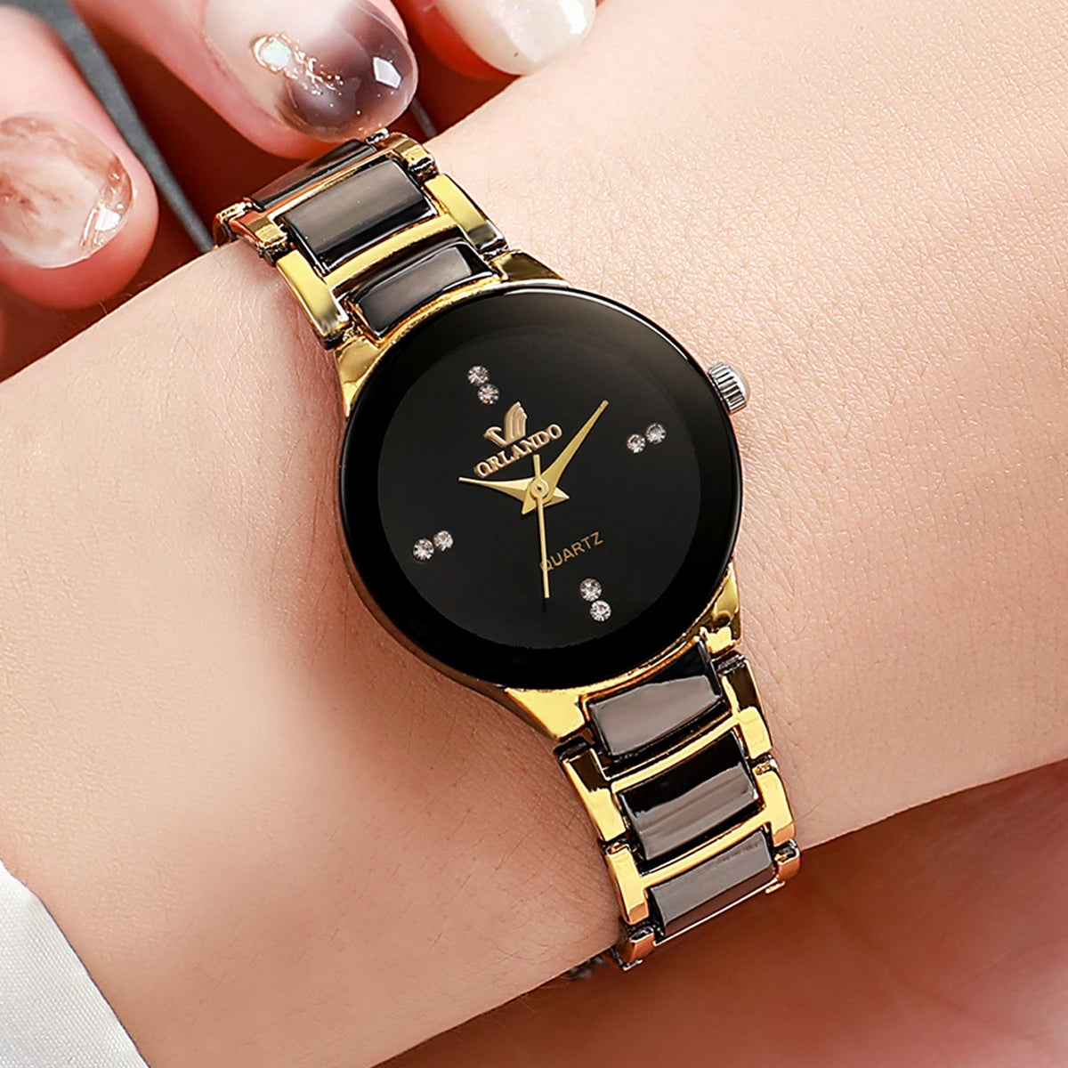 Stainless Steel Band Analog Quartz Watches