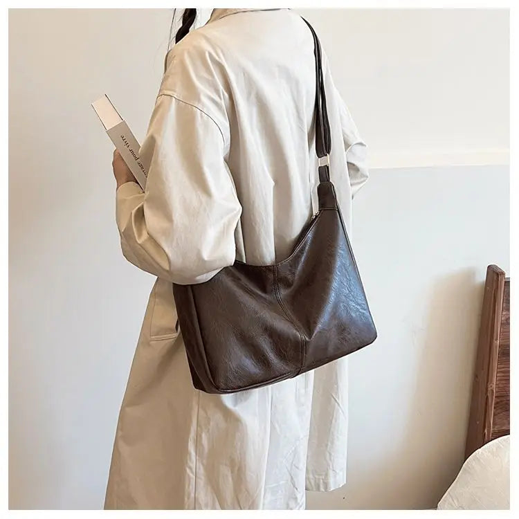 Leather Commuter Fashion Vintage Casual Tote Bag